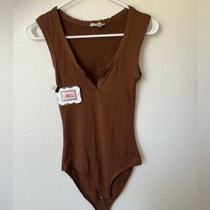 Brown Bodysuit